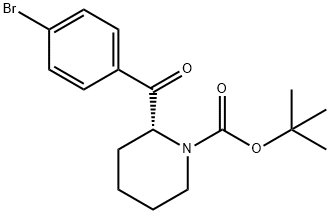 2-(4-BROMO-BENZOYL)-PIPERIDINE-1-CARBOXYLIC ACID TERT-BUTYL ESTER,203056-20-6,结构式