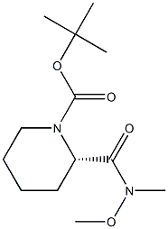 1-BOC-(2S)-[N-METHOXY-N-METHYLCARBAMOYL]PIPERIDINE Struktur