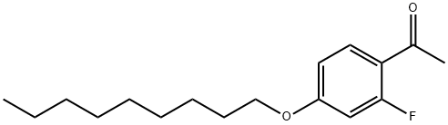 2'-フルオロ-4'-ノニルオキシアセトフェノン 化学構造式