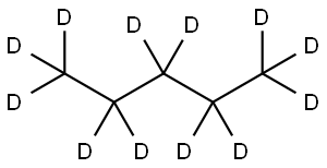 氘代正戊烷,2031-90-5,结构式