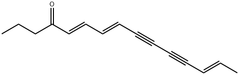 (5E,7E,13E)-5,7,13-Pentadecatriene-9,11-diyn-4-one Structure