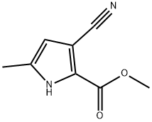 1H-Pyrrole-2-carboxylicacid,3-cyano-5-methyl-,methylester(9CI) Struktur