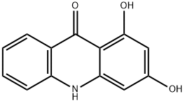 1,3-Dihydroxyacridin-9(10H)-one 结构式