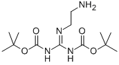 2-(2-氨基乙基)-1,3-二叔丁氧羰基胍 结构式