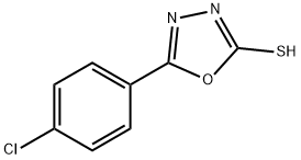 5-(4-氯苯基)-1,3,4-噁二唑-2-硫醇, 203268-67-1, 结构式