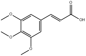 3,4,5-TRIMETHOXYCINNAMIC ACID Struktur