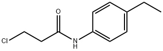 3-氯-N-(4-乙基苯基)丙酰胺, 20330-92-1, 结构式