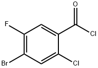 4-溴-2-氯-5-氟苯甲酰氯, 203302-93-6, 结构式