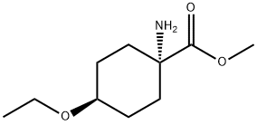 Cyclohexanecarboxylic acid, 1-amino-4-ethoxy-, methyl ester, cis- (9CI),203314-46-9,结构式