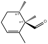 2-Cyclohexene-1-carboxaldehyde, 1,2,6-trimethyl-, trans- (9CI) Structure