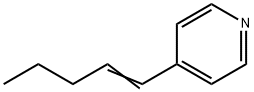 Pyridine, 4-(1-pentenyl)- (9CI) Structure