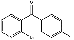 2-Bromo-3-(4-fluorobenzoyl)pyridine Struktur