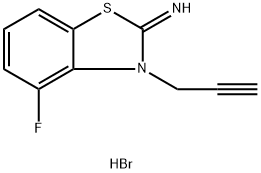 4-Fluoro-3-(prop-2-yn-1-yl)benzo[d]thiazol-2(3H)-imine hydrobromide Structure