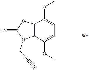 4,7-Dimethoxy-3-(prop-2-yn-1-yl)benzo[d]thiazol-2(3H)-imine hydrobromide Structure