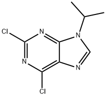 2,6-二氯-9-异丙基-9H-嘌呤 结构式