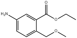 Benzoic acid, 5-amino-2-(methoxymethyl)-, ethyl ester (9CI) 结构式
