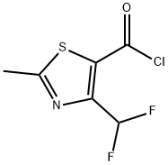 5-Thiazolecarbonyl chloride, 4-(difluoromethyl)-2-methyl- (9CI) 结构式