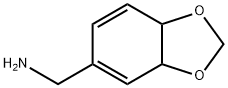 1,3-Benzodioxole-5-methanamine,  3a,7a-dihydro- 化学構造式