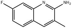 2-氨基-7-氟-3-甲基喹啉 结构式