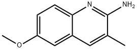 2-氨基-6-甲氧基-3-甲基喹啉 结构式