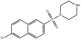 1-((6-氯萘-2-基)磺酰基)哌嗪, 203521-17-9, 结构式