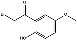 2-ブロモ-2'-ヒドロキシ-5'-メトキシアセトフェノン 臭化物 化学構造式
