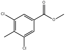 Benzoic acid, 3,5-dichloro-4-Methyl-, Methyl ester Structure