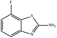 Benzothiazole, 2-amino-7-fluoro- (8CI) 化学構造式