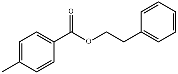 Benzoic acid, 4-Methyl-, 2-phenylethyl ester 化学構造式