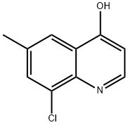 8-CHLORO-4-HYDROXY-6-METHYLQUINOLINE, 203626-40-8, 结构式