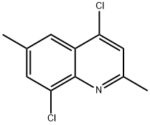 4,8-DICHLORO-2,6-DIMETHYLQUINOLINE 化学構造式