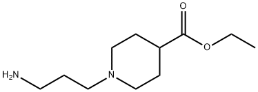 Ethyl 1-(3-aminopropyl)-4-piperidinecarboxylate 结构式