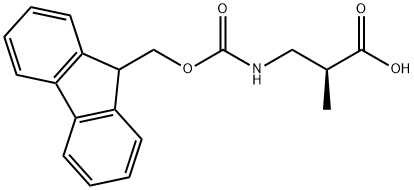 (S)-3-(FMOC-AMINO)-2-METHYLPROPIONIC ACI Structure