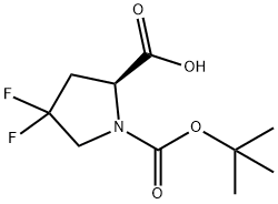 N-Boc-4,4-二氟-L-脯氨酸, 203866-15-3, 结构式