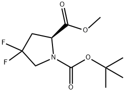 N-BOC-4,4-二氟-L-脯氨酸甲酯, 203866-17-5, 结构式