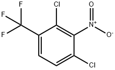 2,4-ジクロロ-3-ニトロベンゾトリフルオリド 化学構造式