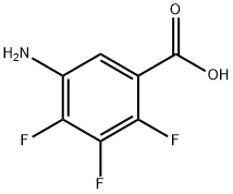 Benzoic acid, 5-amino-2,3,4-trifluoro- (9CI) Struktur
