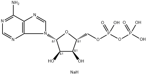 アデノシン5'-二りん酸ナトリウム 化学構造式