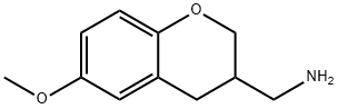 (6-METHOXY-CHROMAN-3-YL)-METHYLAMINE 化学構造式