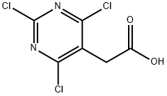 2,4,6-TRICHLORO-5-(2-ACETIC ACID) PYRIMIDINE Structure
