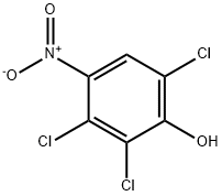 2,3,6-トリクロロ-4-ニトロフェノール 化学構造式