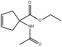 3-Cyclopentene-1-carboxylicacid,1-(acetylamino)-,ethylester(9CI),204058-12-8,结构式