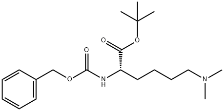 N6,N6-ジメチル-N2-[(ベンジルオキシ)カルボニル]-L-リシンTERT-ブチルエステル 化学構造式