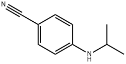 4-(异丙基氨基)苯甲腈, 204078-26-2, 结构式