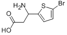 3-氨基-3-(5-溴噻吩-2-基)丙酸 结构式