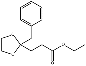 ethyl 2-benzyl-1,3-dioxolane-2-propionate ,20416-12-0,结构式