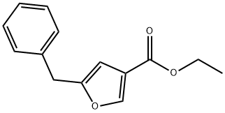 5-ベンジルフラン-3-カルボン酸エチル 化学構造式