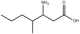 3-AMINO-4-METHYL-HEPTANOIC ACID Struktur