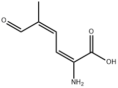 2,4-Hexadienoicacid,2-amino-5-methyl-6-oxo-,(E,Z)-(9CI) Struktur