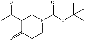 1-N-BOC-3-(1'-HYDROXYETHYL)-4-OXO-PIPERIDINE 结构式